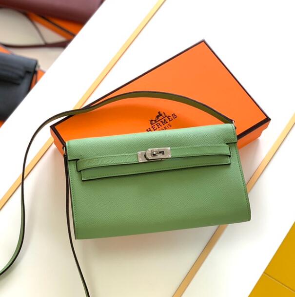 【エルメス HERMES】ケリートゥーゴー ヴェールクリケット (3I) エプソン シルバー金具(50％手縫い＋50％マシン)